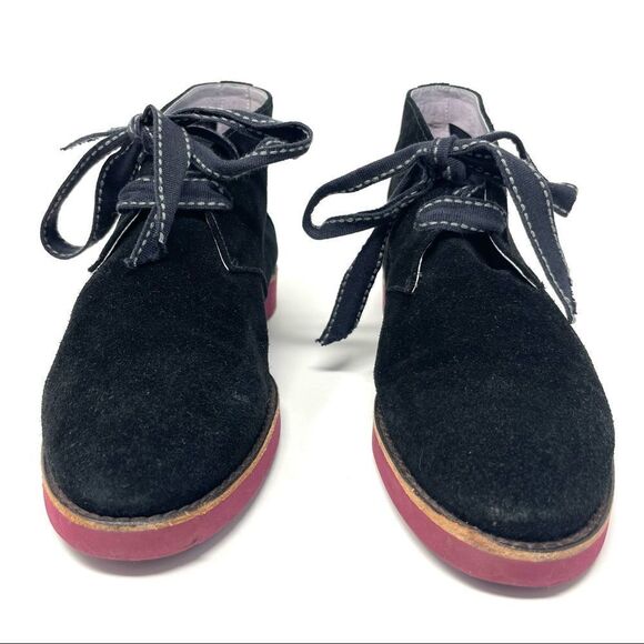 JOHNSTON & Murphy Black Suede Desert Chukka Lace Up Flex System Boots Size 7 - Picture 3 of 9
